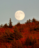 Moon Rising over Bald Mountain