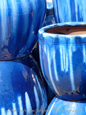 Pottery in Blue