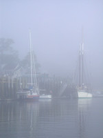 Camden Harbor in the Fog