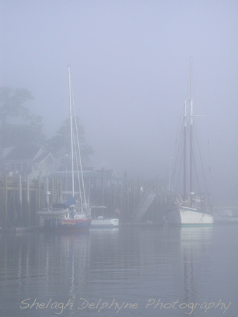 Camden Harbor in the Fog