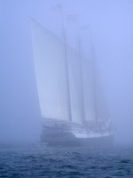 Schooner in the Fog 1